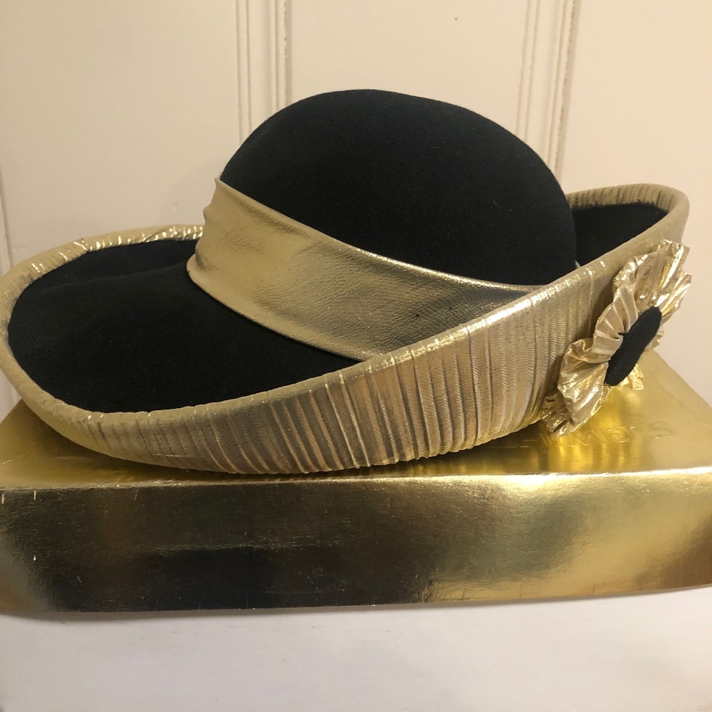 Black & Gold Designed By Sylvia Hat